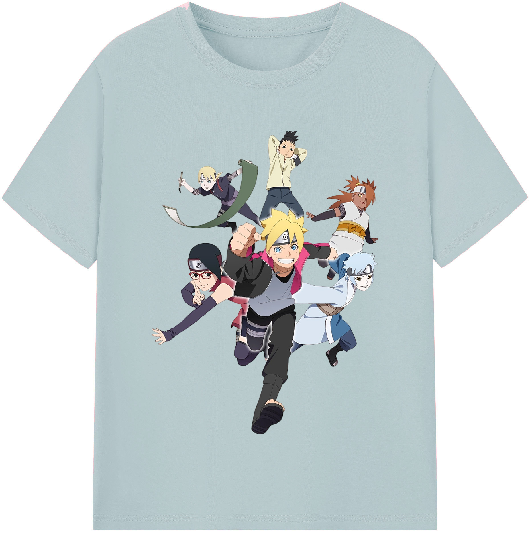 （画像用） NARUTO -ナルト- うずまき ボルト Uzumaki Boruto 綿100％半袖Tシャツ（フロントプリント）